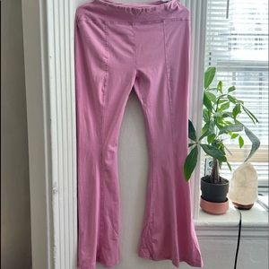 Pink flared leggings NEVER WORN